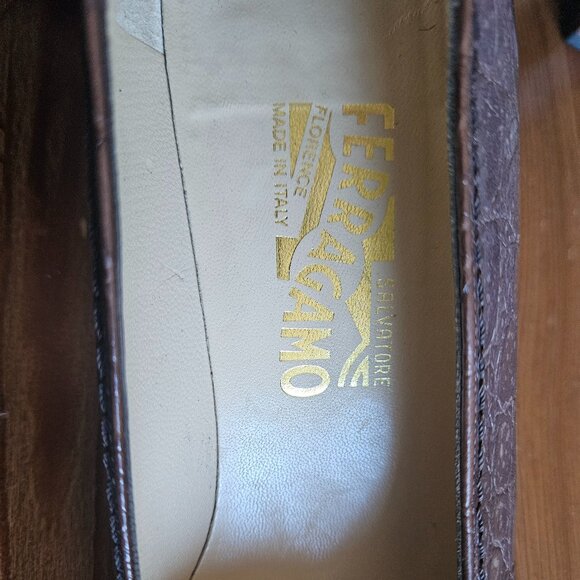 Salvatore Ferragamo exotic leather pump size 10 US - Picture 3 of 6
